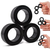 Cevioce 6 Pcs Magnetic Ring Fidget Toys Set,Easter Basket Stuffers Finger Spinner Pack For Teens Adults And Kids,Coolest Magnet