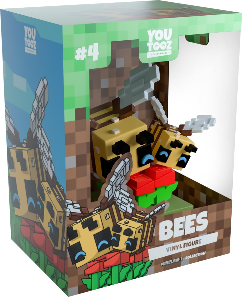 Youtooz Minecraft Bees 3.6'', Bees Vinyl Figure, Collectible Bees From Minecraft Minecraft Collection
