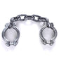 HAZOULEN Plastic Halloween Shackles on Chain for Handcuffs Costume Props Decoration