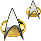 Star Trek The Next Generation Communicator Badge And Lapel Pin Set