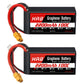 HRB Graphene 2S 2200mAh Lipo Battery 100C 7.4V XT60 RC Lipo Battery Compatible with RC Car RC Truck RC Boat RC Airplane RC Helic