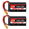 HRB Graphene 2S 2200mAh Lipo Battery 100C 7.4V XT60 RC Lipo Battery Compatible with RC Car RC Truck RC Boat RC Airplane RC Helic