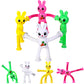 Limpskys 4Pack Telescopic Suction Cup Bunny Toy,Easter Bunny, Easter Egg Fillers,Easter Basket Stuffers,Suction Cup Toys,Suction