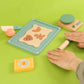 Wooden Cookie Bake Play Food Set, Pretend Play Cookies and Baking for Toddlers, Montessori Play Kitchen Accessories Wooden Food