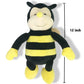 Plush Nana The Bee With Smile Face And Yellow Wings Bumblebee Animal Shaped Soft Toy Present For Children 12 Inch Head To Toe