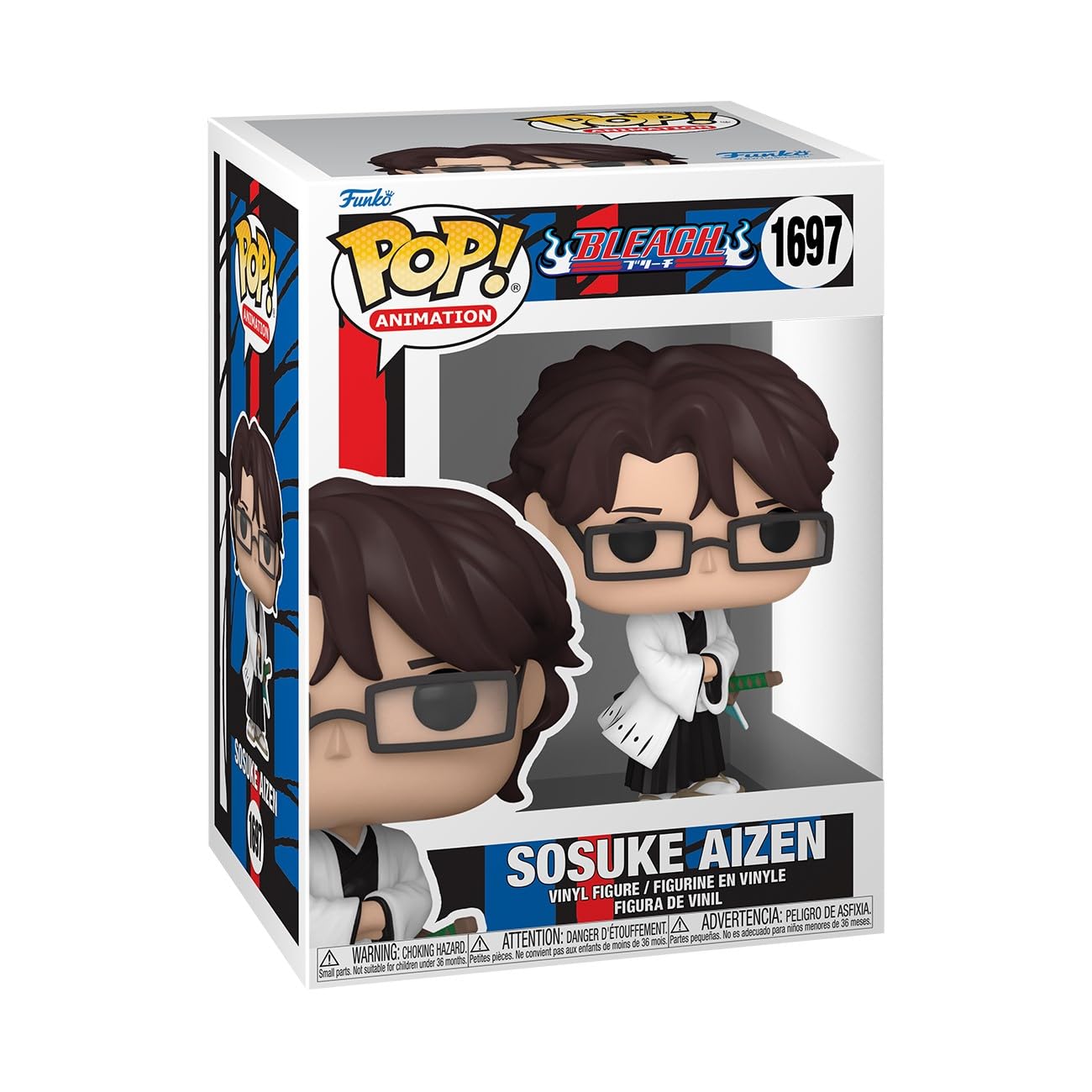 Funko POP Animation Aizen Sousuke Collectible Vinyl Figure Model 75506 Multicolor Official Merchandise for Anime Fans