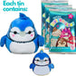 Squishmallow Official Kellytoy Collector 's Tin Set with Micromallow limited availability Pin and Trading Cads Choose Your Favorite or Collect Them All (Babs The Blue Jay)