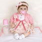 Enadoll Reborn Baby Doll Realistic Silicone Vinyl Baby Pink Hairband Girl 16 Inch Weighted Soft Body Lifelike Doll Gift Set For Ages 3+(Pink Hairband)