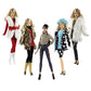 Doll Clothes, 5 Outfits Winter Dresses Pants Bag Hat For 11.5 Inches Dolls Accessories Random Style