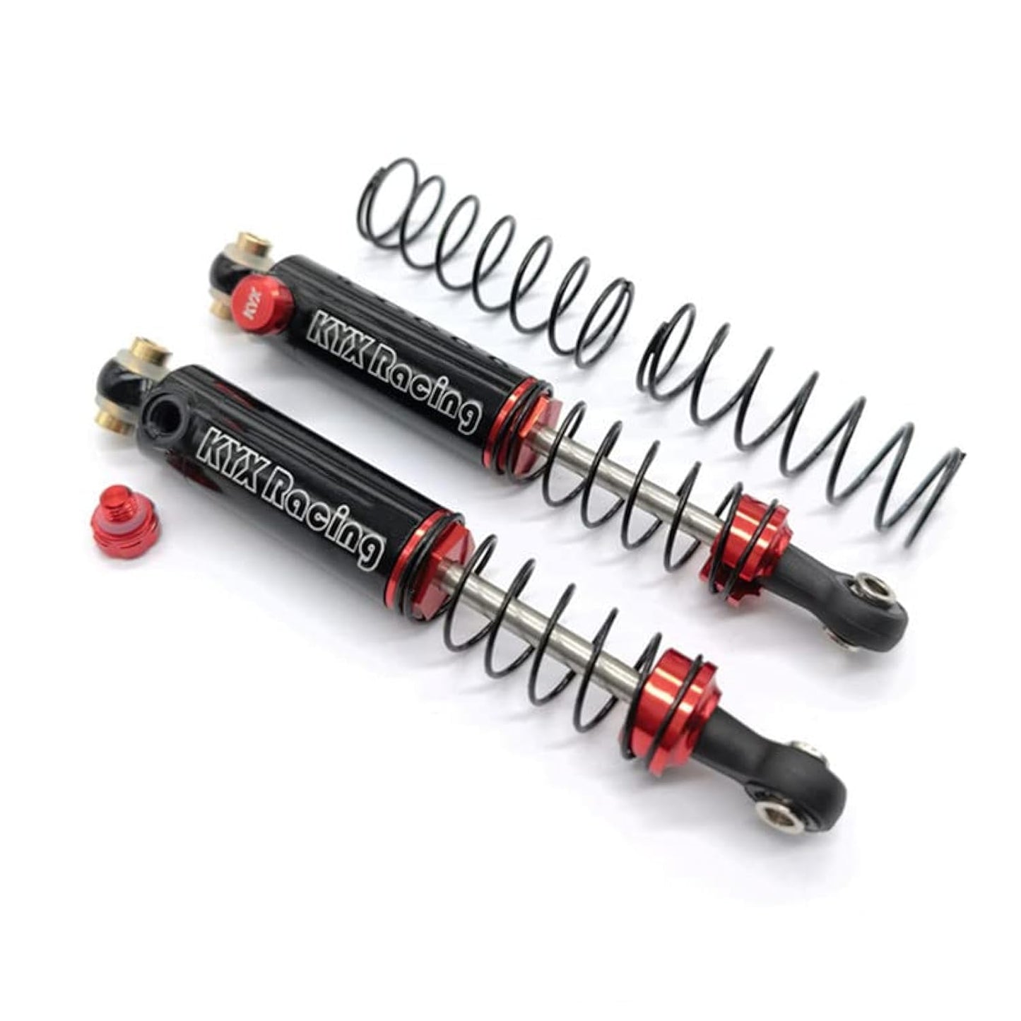 KYX Racing 90mm Aluminum Suspension Shock Absorber Upgrades Parts Accessories for 1/10 RC Crawler Car TRX4 TRX6 (2pcs)