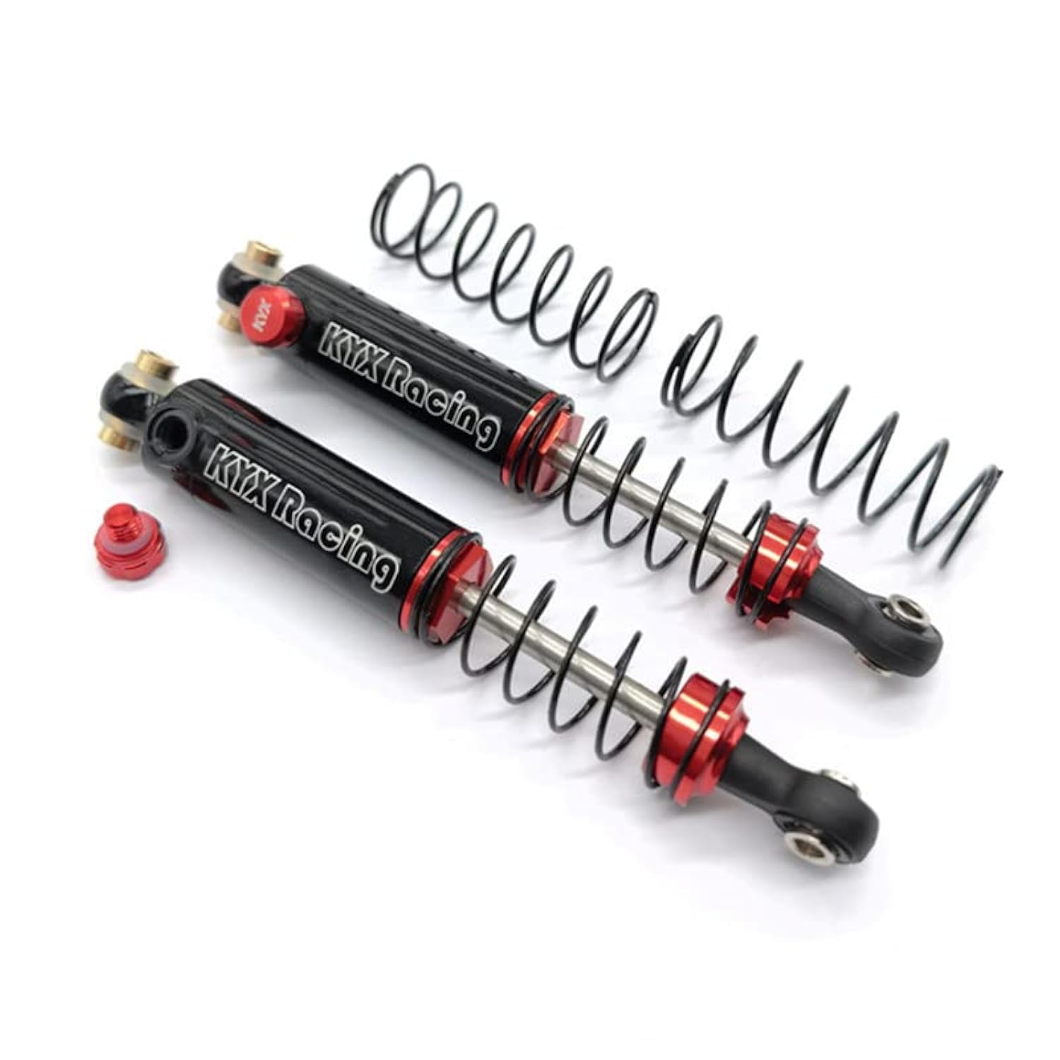 KYX Racing 90mm Aluminum Suspension Shock Absorber Upgrades Parts Accessories for 1/10 RC Crawler Car TRX4 TRX6 (2pcs)