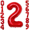 Goer Red Foil Balloons Number 2,Huge Number Balloons For 2Nd 22Nd Birthday Party Supplies Anniversary Decorations (3 Pcs,42 Inch,32 Inch,16Inch)