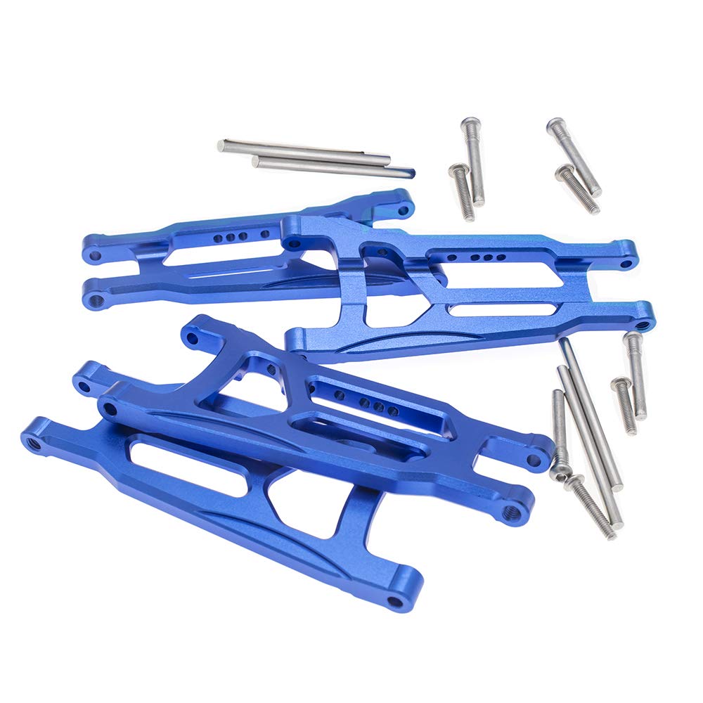 CODA RACING 4-Pack Alloy Front&Rear Suspension Arms for Traxxas 1/10 4X4 Slash, Stampede, Rustler 4WD VXL-Replaces Part 3655