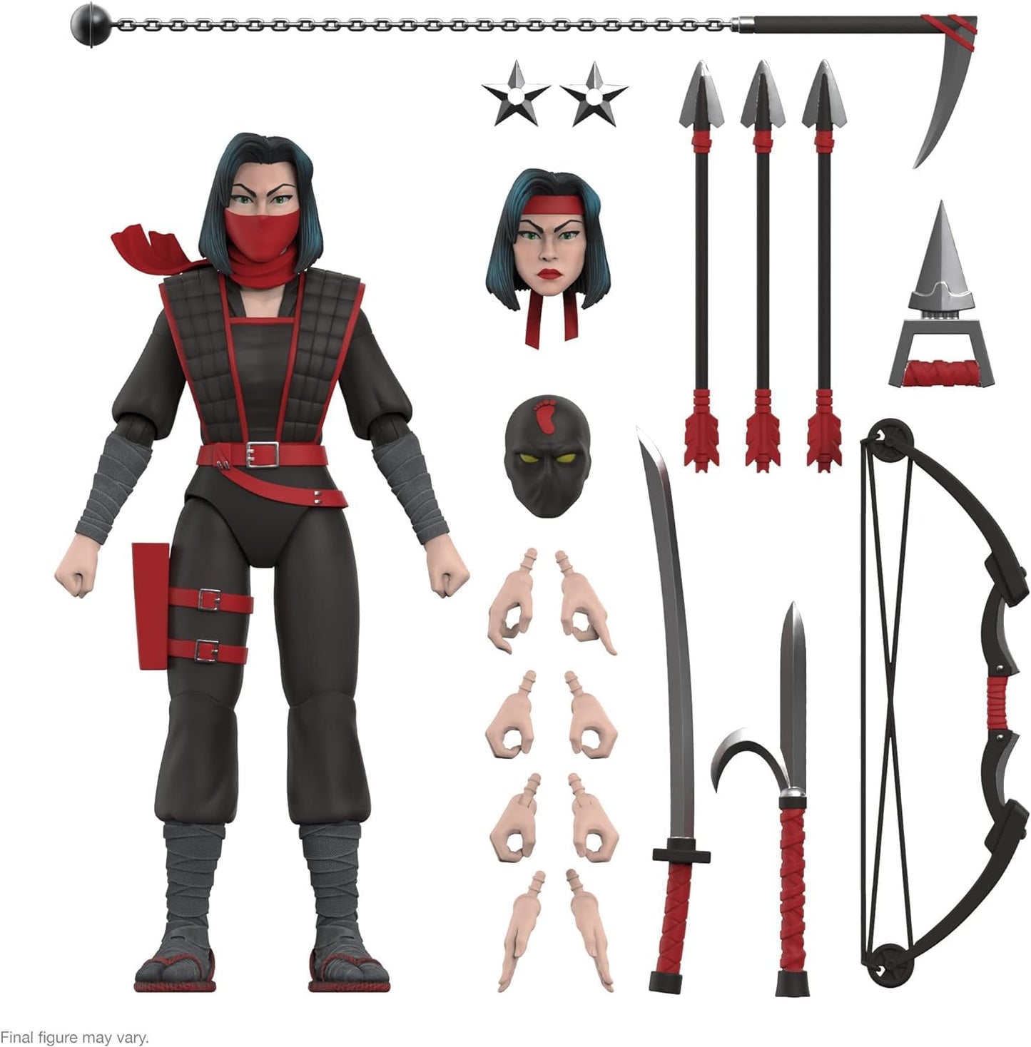 Super7 ULTIMATES! Teenage Mutant Ninja Turtles Karai - 7 TMNT Action Figure with Accessories Classic Cartoon Collectibles and Retro Toys