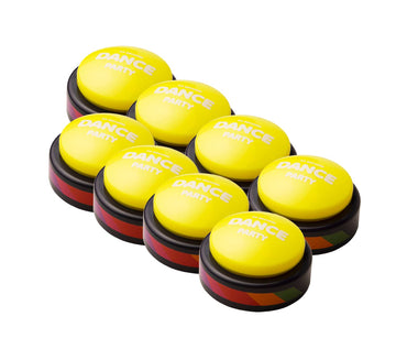 30 Second Dance Party - So Many Buttons (Pack Of 8) | Dance Party Button With Music | Gag Gifts | Office Toys
