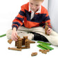 Maxim Enterprise Tumble Tree Timbers Wood Building Set - 450 Pieces, Educational STEM Toy, Brown, Model 53036