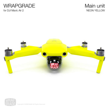 Wrapgrade Main Unit Skin Compatible With Dji Mavic Air 2 (Neon Yellow)