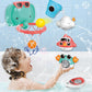 Vatos Baby Bath Toys, Elephant Basketball Hoop Bathroom Baby Toys For Babies Boys Girls 1 Year Old, Baby Bathtub Playset With Bird, Crab, Clouds, Yacht Best Bath Gift For Toddlers 1-3