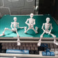 T13 Skeleton Action Figure  Movable Articulated Human Skeleton  5.12-in Action Figure Wearing Multiple Sets of   Can Be Painted  Suitable for Collectors As Desktop Decorations (3pcs)