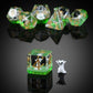 Enchanting Cat Dice Set D&D, DNDND 7PCS Resin DND Dice with Velvet Bag for Dungeons and Dragons Role Playing Games and Tabletop