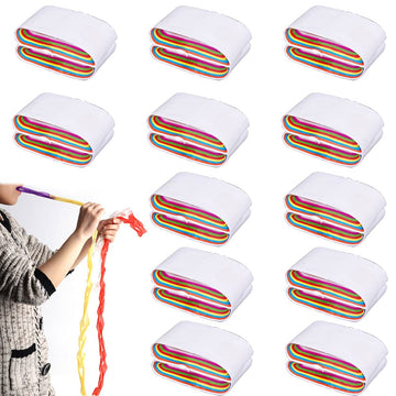 Dong Huang 12Pcs Funny Mouth Coils Vomit Paper, Multicolor Stage Magic Tricks Accessories Gimmick Illusion Magic Paper Props For