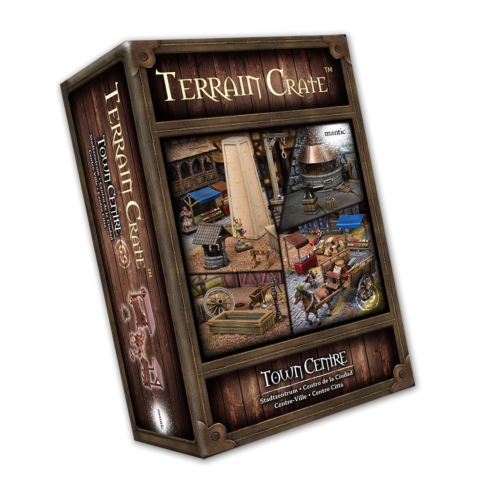 Mantic Mgtc124 Terraincrate: Town Centre (Includes Retail Exclusives), Multi