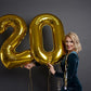 Gold Jumbo Helium Number Balloon 40 Inch, Giant Foil Golden Number 0 Birthday Balloons, Large Numbers 10 20 30 40 50 60 70 80 90