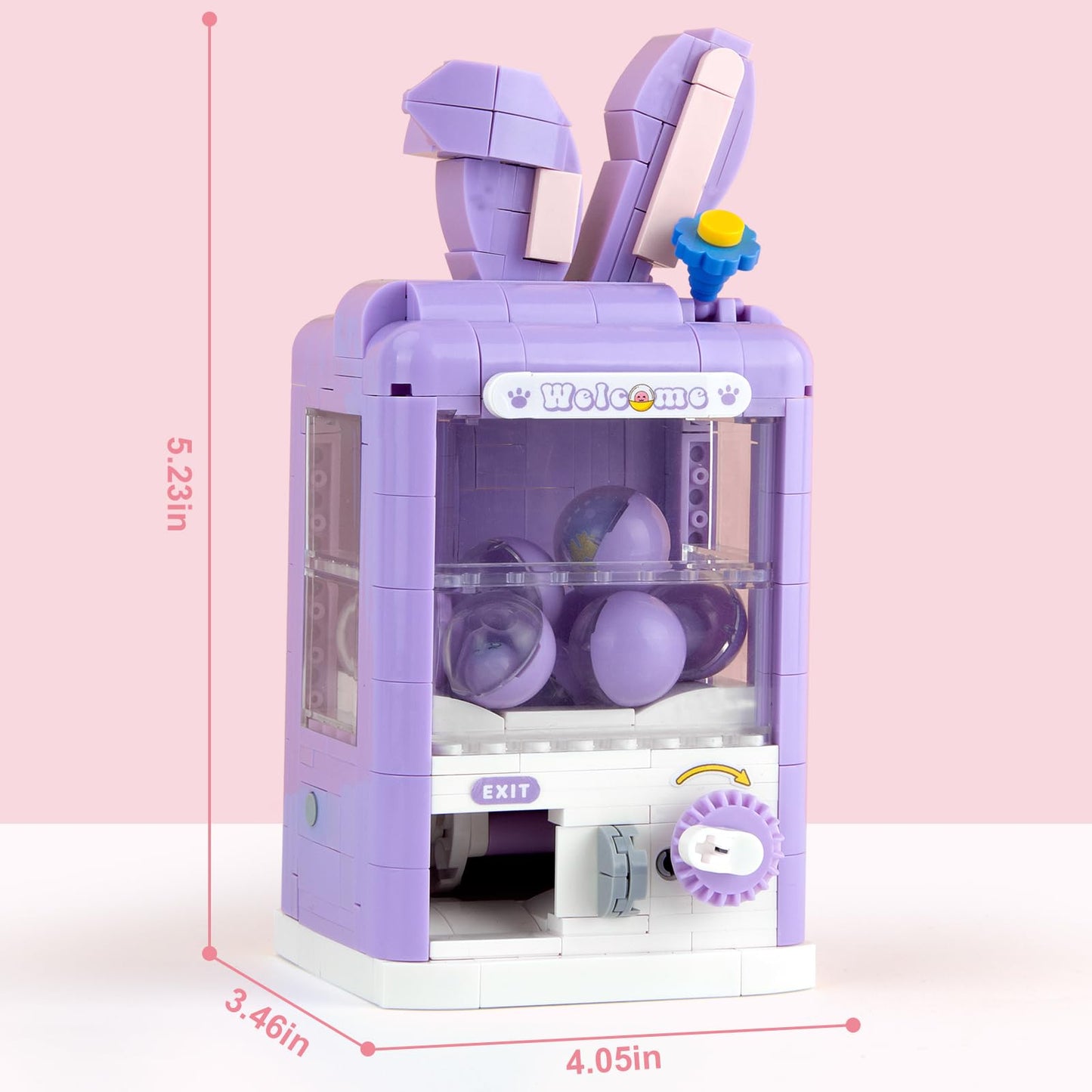 Finger Rock Easter Creator Animal Rabbit Toy Building Set, Cute Easter Vending Machine Building Blocks Set, Easter Gifts for Fri
