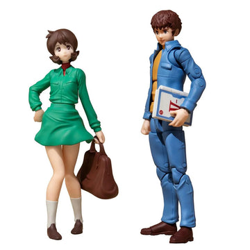 Megahouse - Mobile Suit Gundam - Earth Federation 07 Amuro Ray & Frau Bow, G.M.G Collectible Action Figure