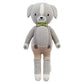 cuddle + kind Noah The Dog Hand-Knit Doll – 13" Little, Grey, 100% Cotton, Fair Trade, 1 Doll = 10 Meals, Heirloom Quality