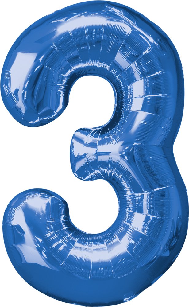 Anagram Balloons 2827901 Foil Balloon, 34, Blue