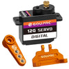 Gouprc 12G Rc Digital Micro Servo Of Metal Steel Gear With Servo Mount Bracket & 25T Servo Horn For Scx24 Servo Rc Car Upgrade P