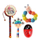 Calandis 4 Pieces Wooden Percussion Musical Instrument Playset For Newborn Baby Party Style C | Toys For Baby