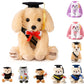 Oukiwi 8 Inch Graduation Plush Stuffed Animal Class Of 2025 Brown Puppy Dog