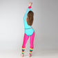 Hicarer 5 Pcs Kids 80S Workout Costume Outfit Accessories Set, Neon Leotard Legging Headband Wristband Leg Warmers Belt(2-3 Year