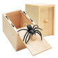 Motiloo Original Spider Prank Box,Handdmade Wooden Pop Out Rubber Spider Scare Box Joke Toys Prank For Kids & Adults Prank Gift Halloween