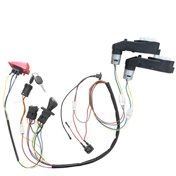 Jrrxm 6V 12V 18V 24V Diy Wires Harness Conversion Kit For Kid 'S Ride On Toys Electric Car,Set Of Wire Harness Switch Motor Gear