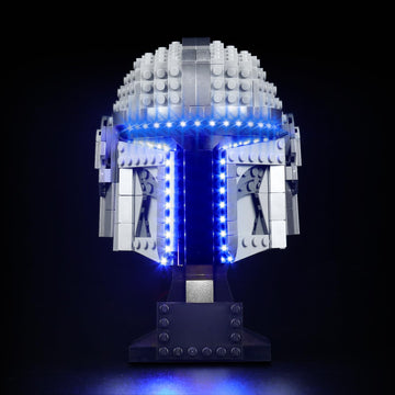Vonado Led Light Kit Compatible With Lego The Mandalorian Helmet 75328 (Lights Only, No Models) Creative Lighting Set Accessories Compatible With Lego 75328 Building Set