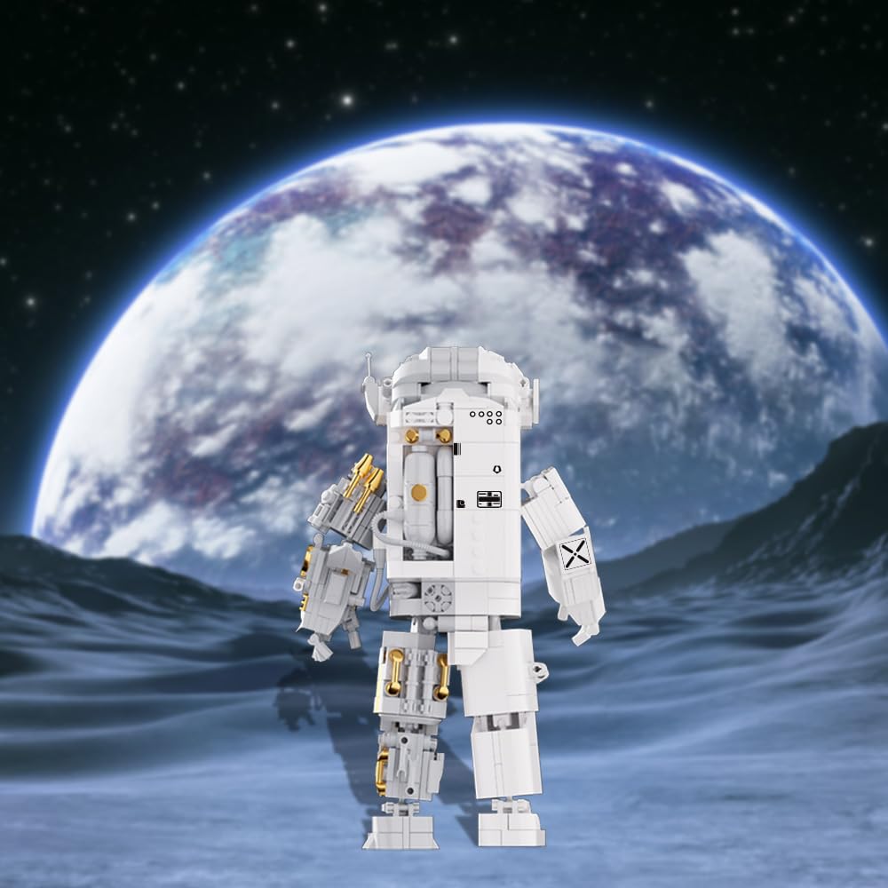 NETEHU Space Astronaut Building Block Toy - Ideal Gift for 6-14 Year Old Children - 880pcs for mature-themed Space Astronaut Building Block Sets