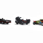 Jada Toys Nano Hollywood Rides Batman 1966 Classic TV Series 3 PK, Black,olive