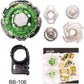 Anliv Art Gyros 6 Pack Bey Burst Battling Tops Metal Fusion Starter Set With Stickers Two Launchers