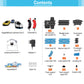 Agm Mastech High Speed Series Dual Track Set, 8.4M Electric Track With 4 Vehicles Official Licensed Slot Car Racing, Comes With 2 Hand Controls And Track Parts And A Lap Counter.