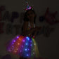 Davsolly Unicorn Costume For Girls Led Light Up Unicorn Princess Tutu Outfit For Halloween Dress Up Birthday Christmas Gifts