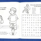 ZOCO - Bike Safety Educational Coloring & Activity Books (50 Bulk Pack, Without Crayons) - Bicycle Road Rules, Helmet Safety - F