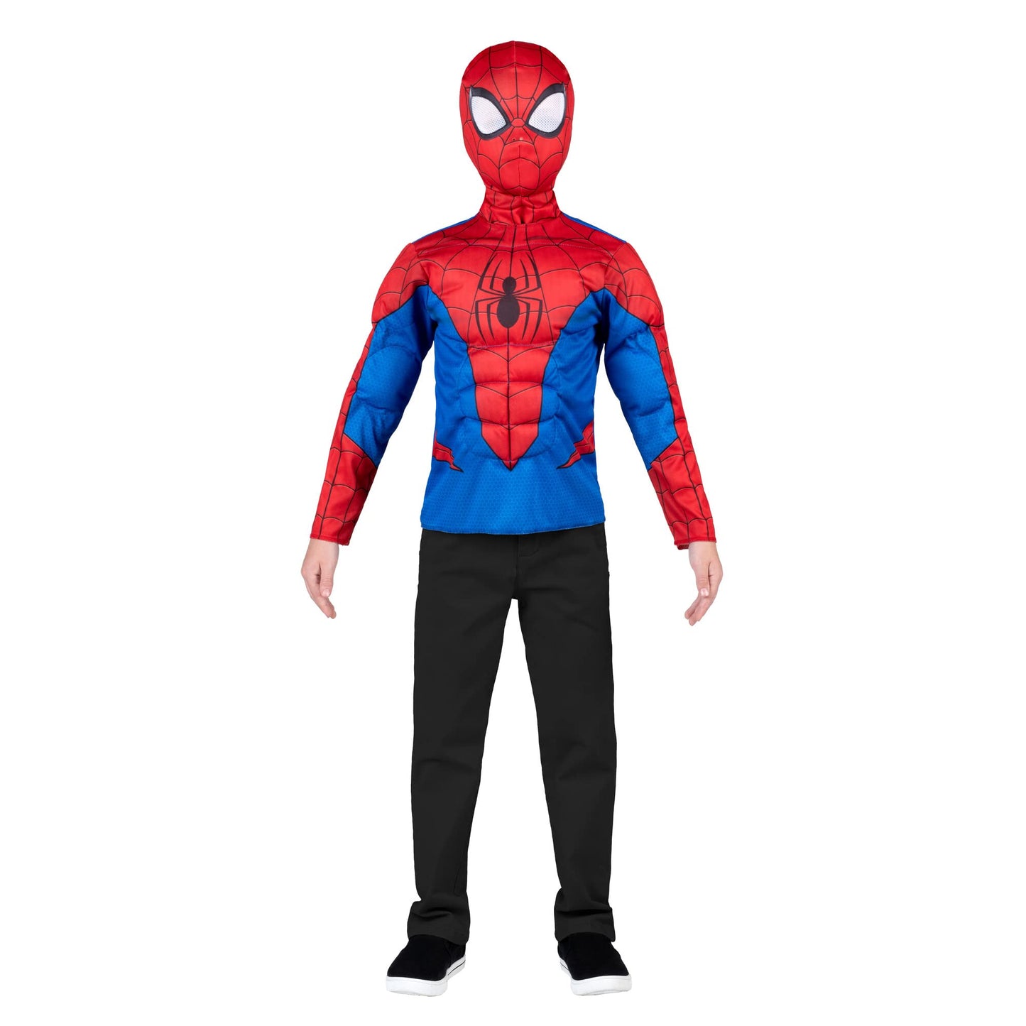 Marvel Spider-Man Official Youth Dress-Up Box - Padded Costume Tops With Detachable Mask (0) Multi