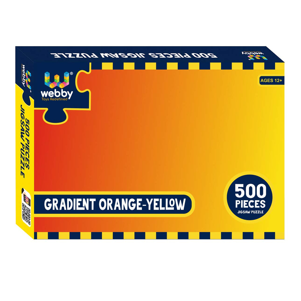 Webby Kids Gradient OrangeYellow Jigsaw Puzzle, 500 Pieces