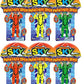 JA-RU Parachute Toys for Kids (6 Pack) Red  Yellow  or Green Flying Parachute Men Action Figures | Outdoor Recess Toys | Party Favors for Boys  Prizes  & Goodie Bag Stuffers. 2306-6s