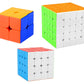 Jo Baby Cube Combo Set of 2X2, 4X4, 5X5 High Speed Stickerless Magic Cube Puzzle (CUBE-245)
