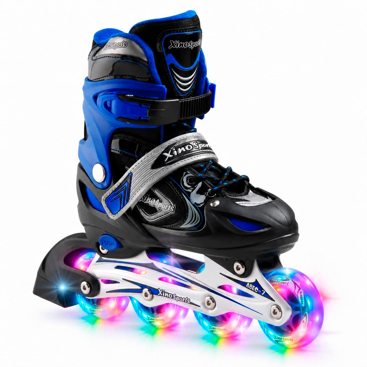 Adjustable Inline Skates for Kids, Featuring Illuminating Front Wheels, Awesomelooking, Soft, Comfo
