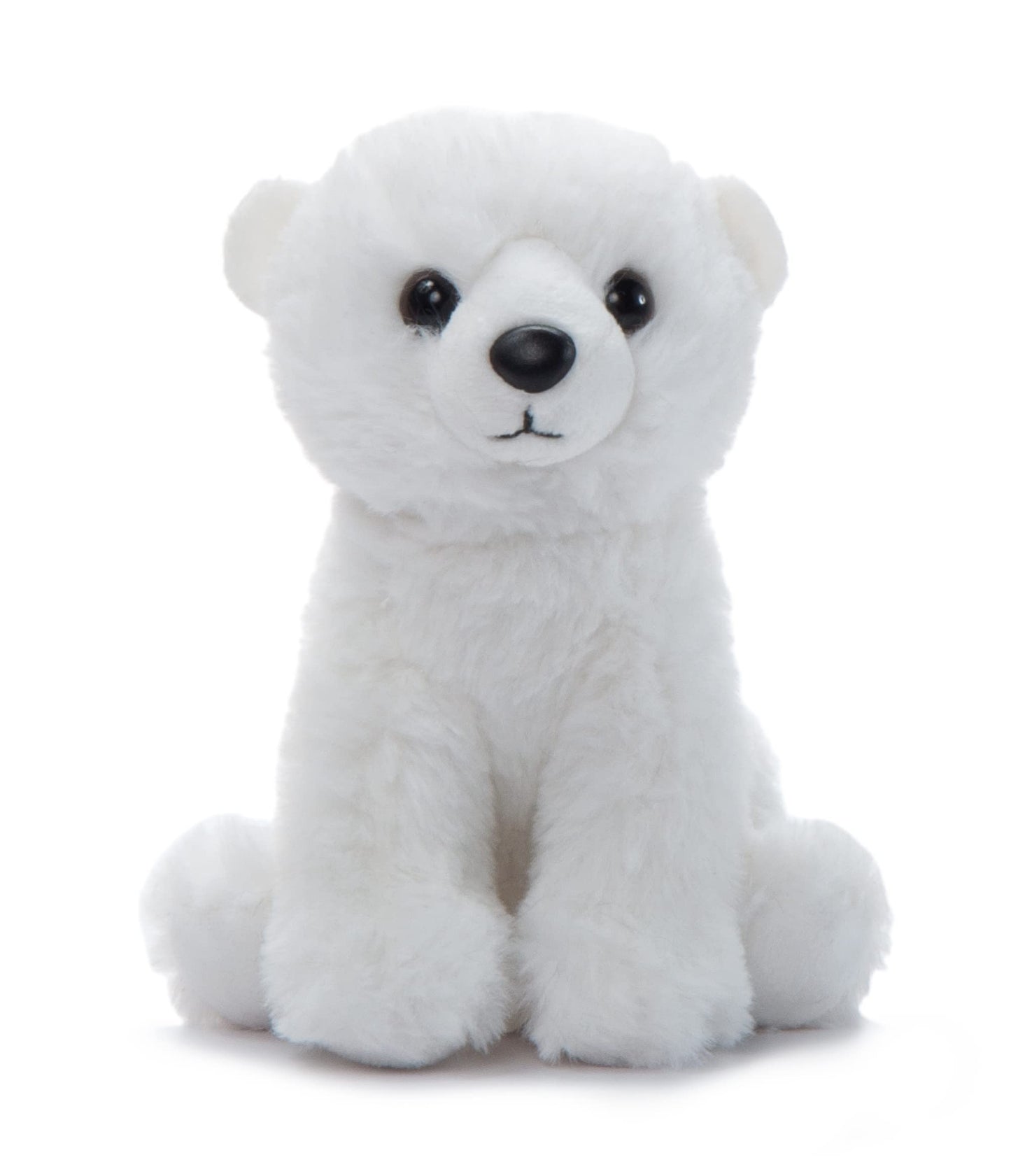 The Petting Zoo Polar Bear Stuffed Animal Plushie, Gifts For Kids, Wild Onez Babiez Zoo Animals, Polar Bear Plush Toy 6 Inches